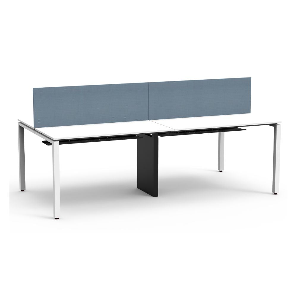 ESTACION BENCH DOUBLE SIDED SLIM PALETTE COLIN SP-XPXDS-120 | Estación Bench Double Sided | 1.20 X 0.60 X 0.75 | Acero Melamina | Variedad de Capacidad | Interior - SP-2PXDS-120 - Colin - NOGAL BEAT - Estación, Ambientada