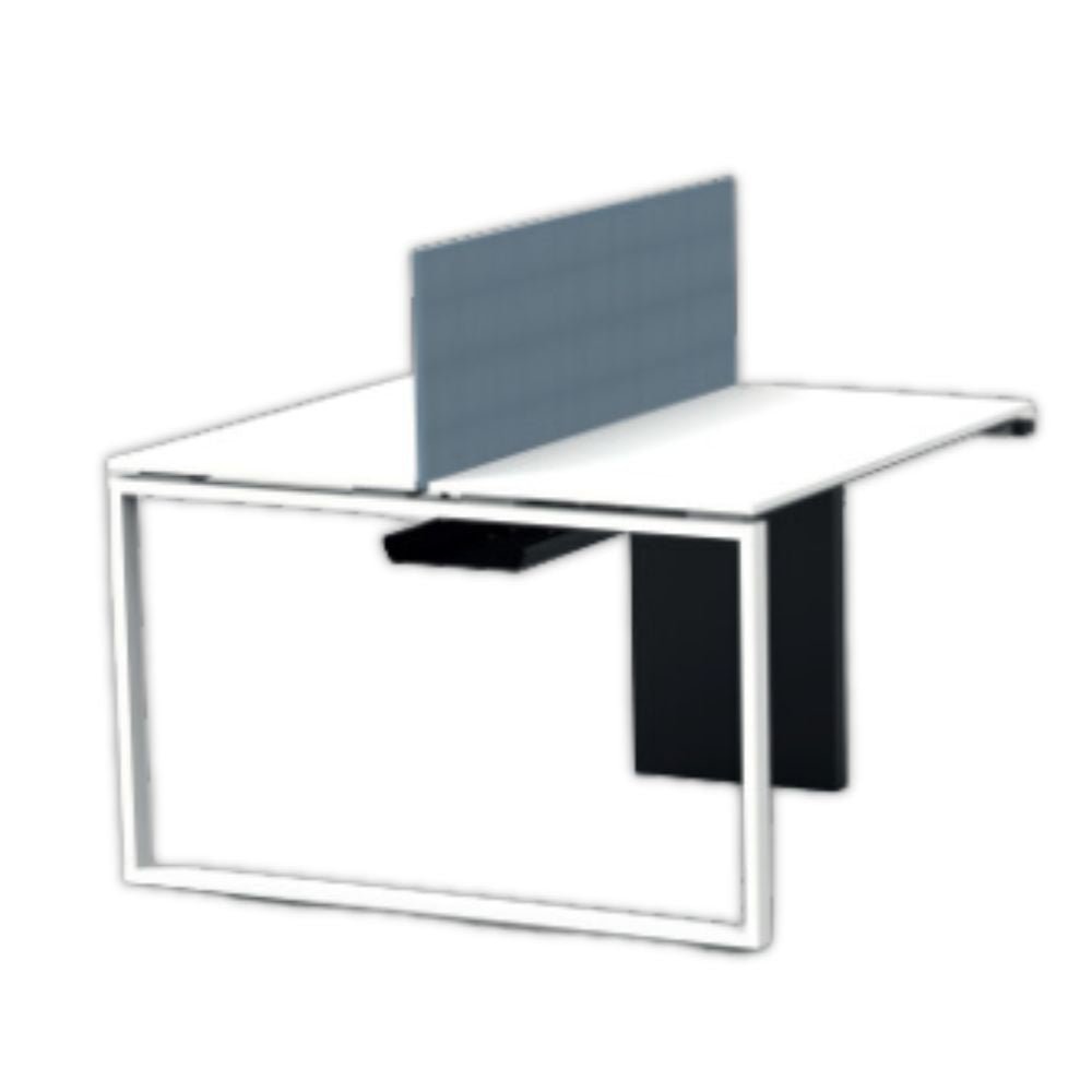 ESTACION DOUBLE SIDED ADD TWO KIT BENCHING VITTA COLIN VTBA2DS | Estación Double Sided Add Two Kit Benching | Acero Melamina | Variedad de medidas | Interior - VTBA2DS-120 - Colin - NOGAL BEAT - Estación, Ambientada