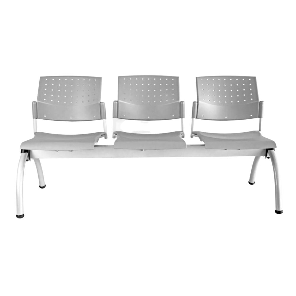 LABENZE ARETA | Banca Lugar Público Sala de Espera Aeropuerto Hospital | 2 3 4 Piezas Bases Laterales Asiento Tubular Pintado | Varios Colores | Polipropileno | Patas Acero Pintado o Cromado Pintado | Interior | Dos Tres Cuatro Piezas Asiento Respaldo Polipropileno Bases Laterales Asiento Tubular Acero Pintado Cromado Travesaño PTR Pintado Interior Comercial