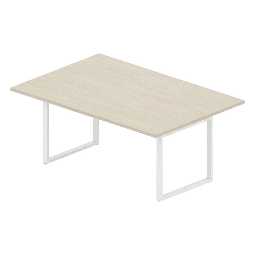 Mesa Colaborativa Recta para Sala de Juntas - GEBESA VENTI - Frente 180 cm - Cubierta de Aglomerado y Base de Acero - GDVE570180CN - GEBESA - NOGAL BEAT - Mesa de Juntas