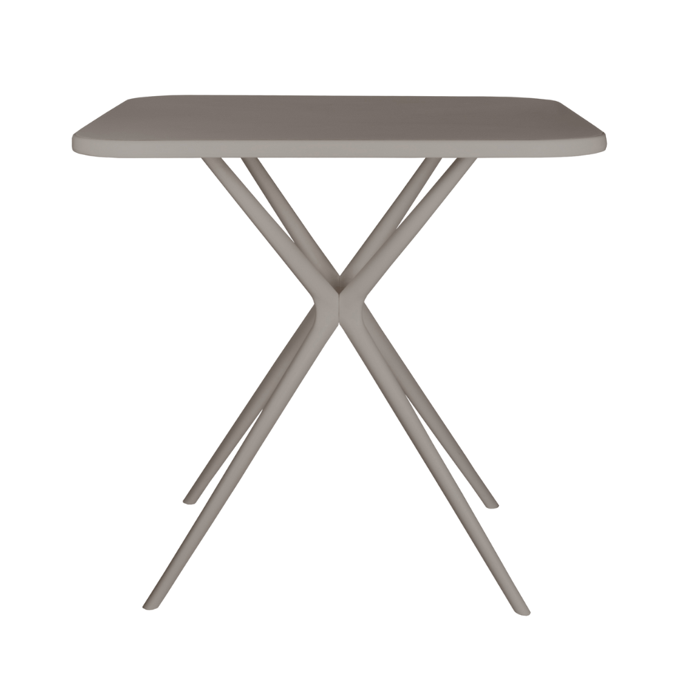 Mesa Cuadrada para Restaurante Resistente a Rayos UV - OFFIHO TONNATI OHM - 16 - Varios Colores - para Ambiente Salino - OHM - 16 - OFFIHO - NOGAL BEAT - Mesas