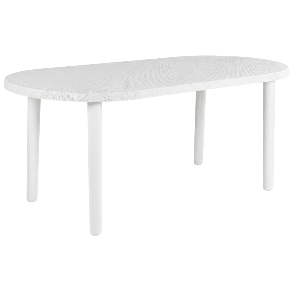 Mesa Ovalada al Aire Libre Reciclada - RESOL OLOT RECYCLED 180 X 90 - Varios Colores - 4 Puntas con Agujero Parasol y Protección UV - 1249 - Resol - NOGAL BEAT - Mesas