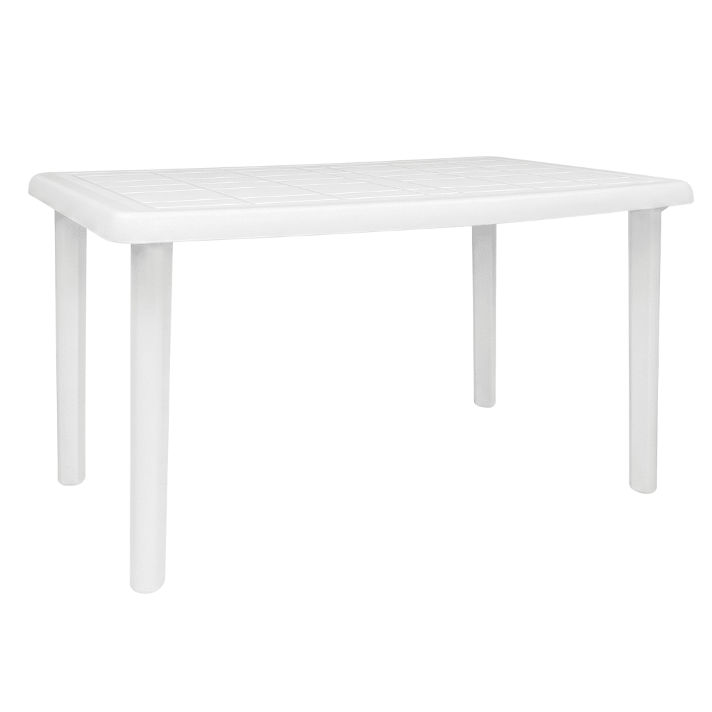 Mesa Rectangular al Aire Libre Reciclada - RESOL OLOT RECYCLED 140 X 90 - Varios Colores - 4 Puntas con Agujero Parasol y Protección UV - 01284 - Resol - NOGAL BEAT - Mesas