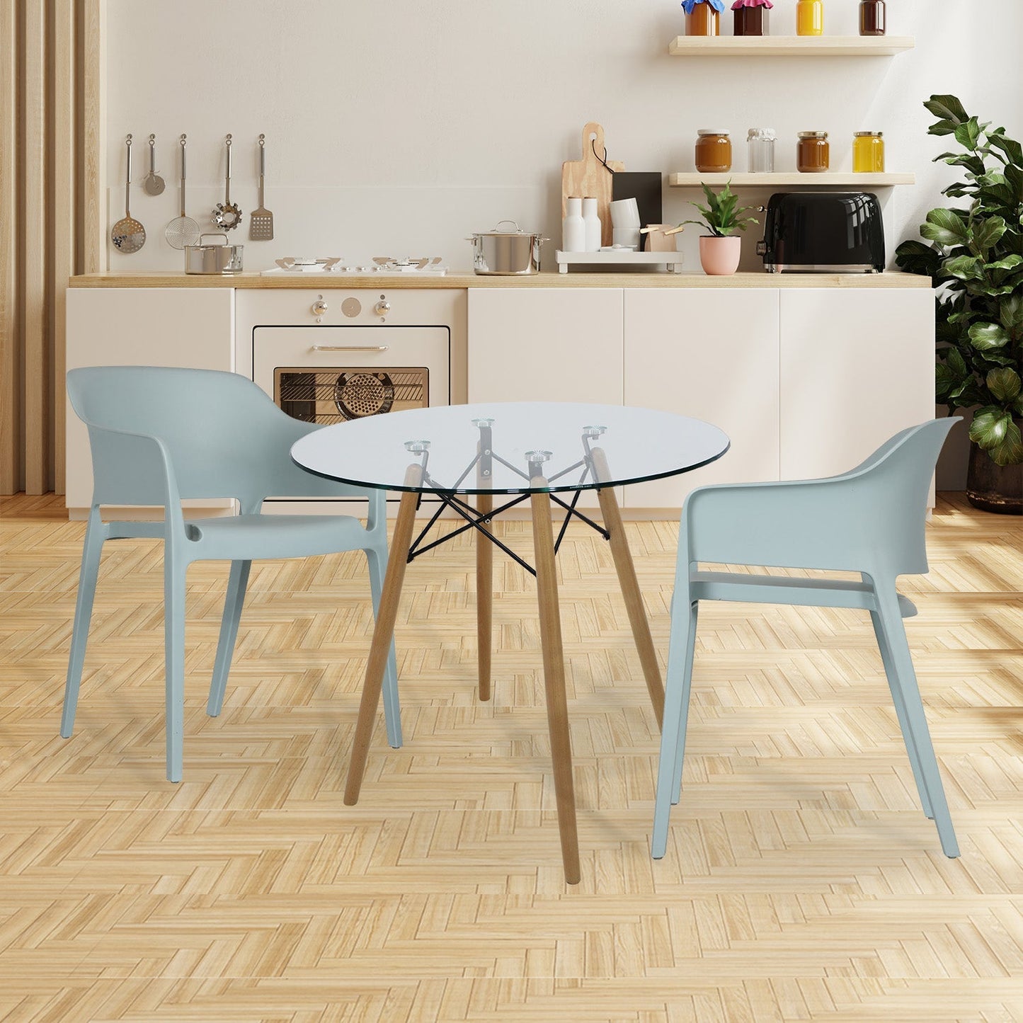 SILLA KINGSTRONG CAPRI SILL0903766 | Silla Ocasional Restaurantes Cafetería Zona de Alimentos | Descansa-Brazos | Base 4 Puntas | Polipropileno | Exterior + Interior | Local Fonda Bistró Comercio de Comida Mercado Centros de Alimentos Comedor Hogar