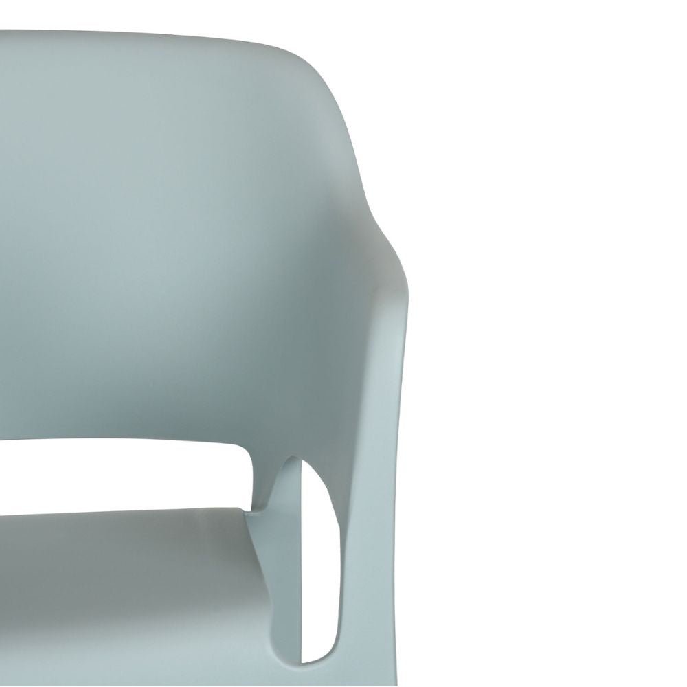 SILLA KINGSTRONG CAPRI SILL0903766 | Silla Ocasional Restaurantes Cafetería Zona de Alimentos | Descansa-Brazos | Base 4 Puntas | Polipropileno | Exterior + Interior | Local Fonda Bistró Comercio de Comida Mercado Centros de Alimentos Comedor Hogar