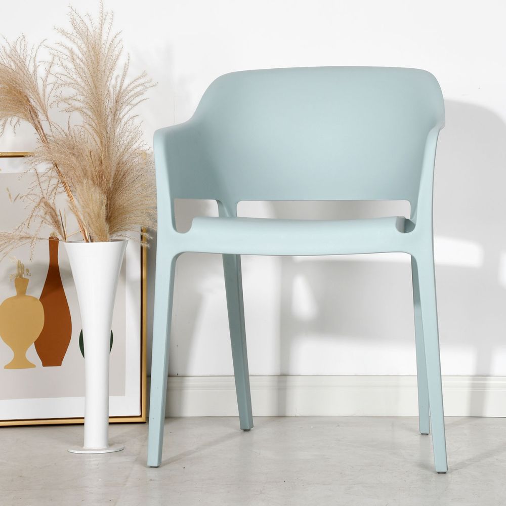 SILLA KINGSTRONG CAPRI SILL0903766 | Silla Ocasional Restaurantes Cafetería Zona de Alimentos | Descansa-Brazos | Base 4 Puntas | Polipropileno | Exterior + Interior | Local Fonda Bistró Comercio de Comida Mercado Centros de Alimentos Comedor Hogar