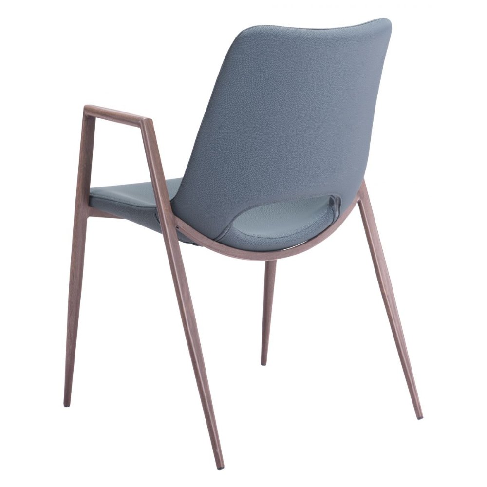 NOGAL BEAT DESI | Silla para Comedor Restaurante Cafeteria | Varios Colores | Piel Sintetica | Interior - 101695 - Zuo - NOGAL BEAT -