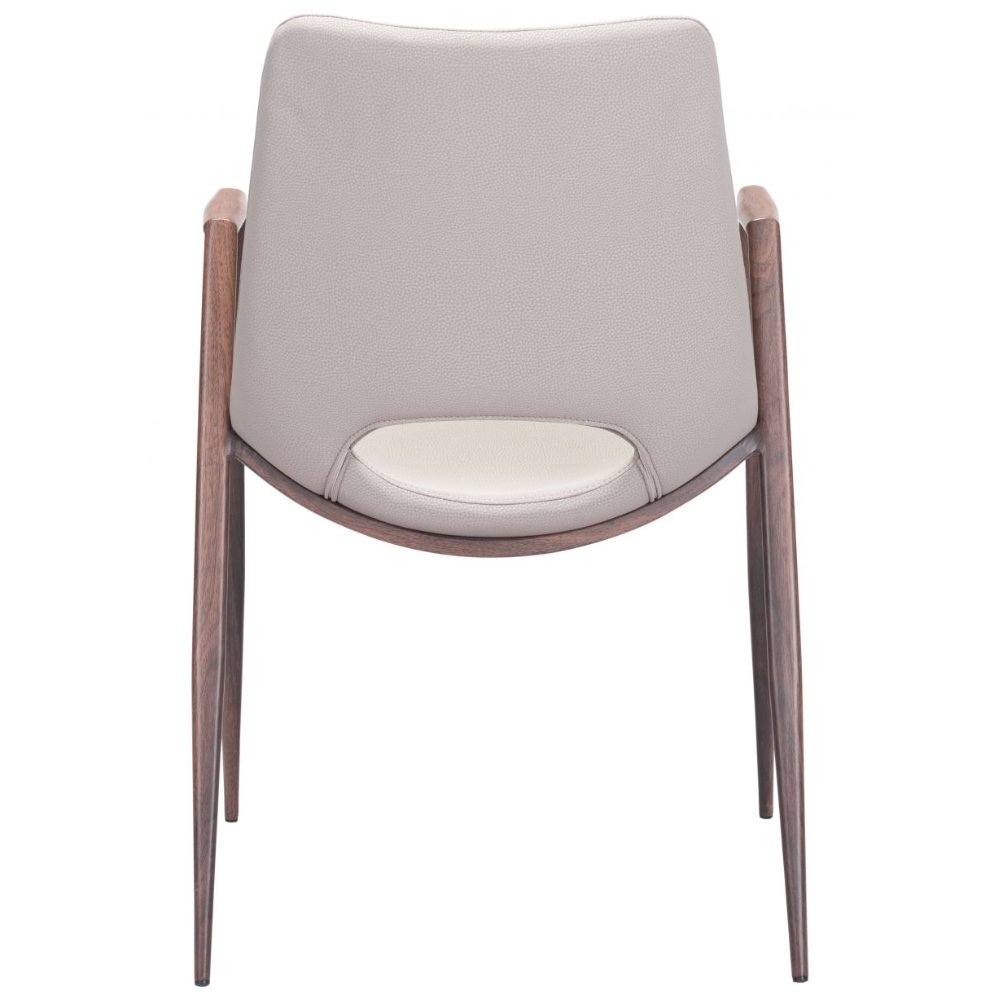 NOGAL BEAT DESI | Silla para Comedor Restaurante Cafeteria | Varios Colores | Piel Sintetica | Interior - 101696 - Zuo - NOGAL BEAT -