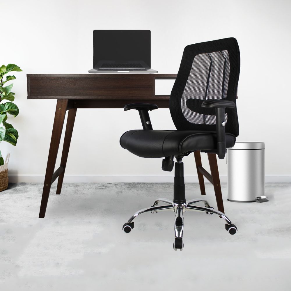SILLA KINGSTRONG MOB-AF812 Girona SILL0903521 | Silla Ejecutiva Uso de Oficina | Base Estrella Giratoria | Tapizado Mesh | Acero Cromado | Interior | Acero Cromado Madera Tapizado en PU Poliuretano Alto Respaldo Tela Tipo “Mesh” Acero Cromado Soporte Lumbar Estrella Cromada Palanca Reguladora de Altura Rodajas 2 Con Borde Transparente Para Buena Postura Base Pistón Neumático Palanca Reguladora Comodidad Buen Diseño Oficina Home Office Corporativo Rodajas de Nylon Comodidad Trabajo Alta Ambientada
