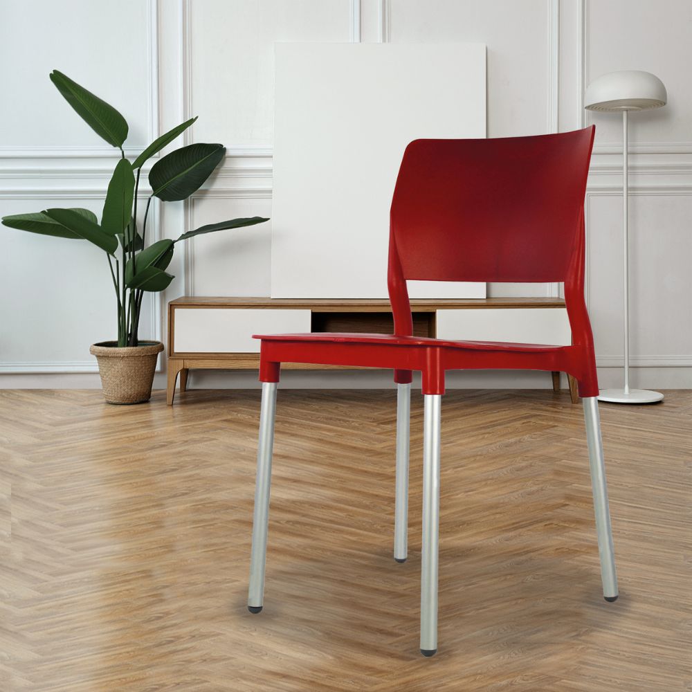 Nogal Beat JM ALESIA Silla Polipropileno Comercial - SILL0020312 - Mundo In - NOGAL BEAT -