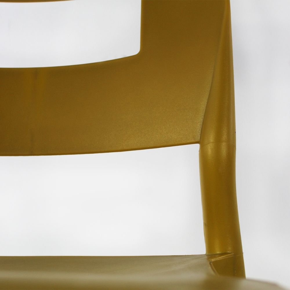 SILLA KINGSTRONG JM VALENIA SILL0020317 | Silla Estilizada Terraza Jardín Comedor | Base 4 Puntas | Terminado Anodizado | Polipropileno | Interior + Exterior | Resorts Salas de Espera Lugares de Eventos Isla de Cocina Sala de Estar Asiento Adicional Espacios Comerciales