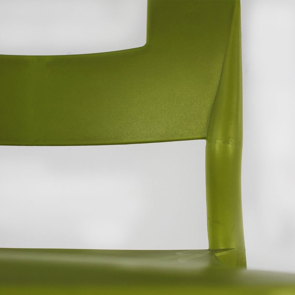 SILLA KINGSTRONG JM VALENIA SILL0020317 | Silla Estilizada Terraza Jardín Comedor | Base 4 Puntas | Terminado Anodizado | Polipropileno | Interior + Exterior | Resorts Salas de Espera Lugares de Eventos Isla de Cocina Sala de Estar Asiento Adicional Espacios Comerciales