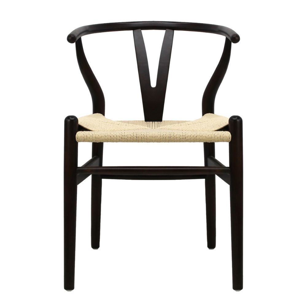 SILLA KINGSTRONG MICERINO MOB-098 SILL0903560 | Silla Ocasional Decorativa Descanso Comodidad con Modernidad Hogar | Base 4 Puntas Estilo Escandinavo | Madera | Asiento Papel Trenzado Impermeable | Interior | Sala de Estar Sala de Espera Vestíbulo Casa Habitación Estética Sillas Bonitas  Comercial