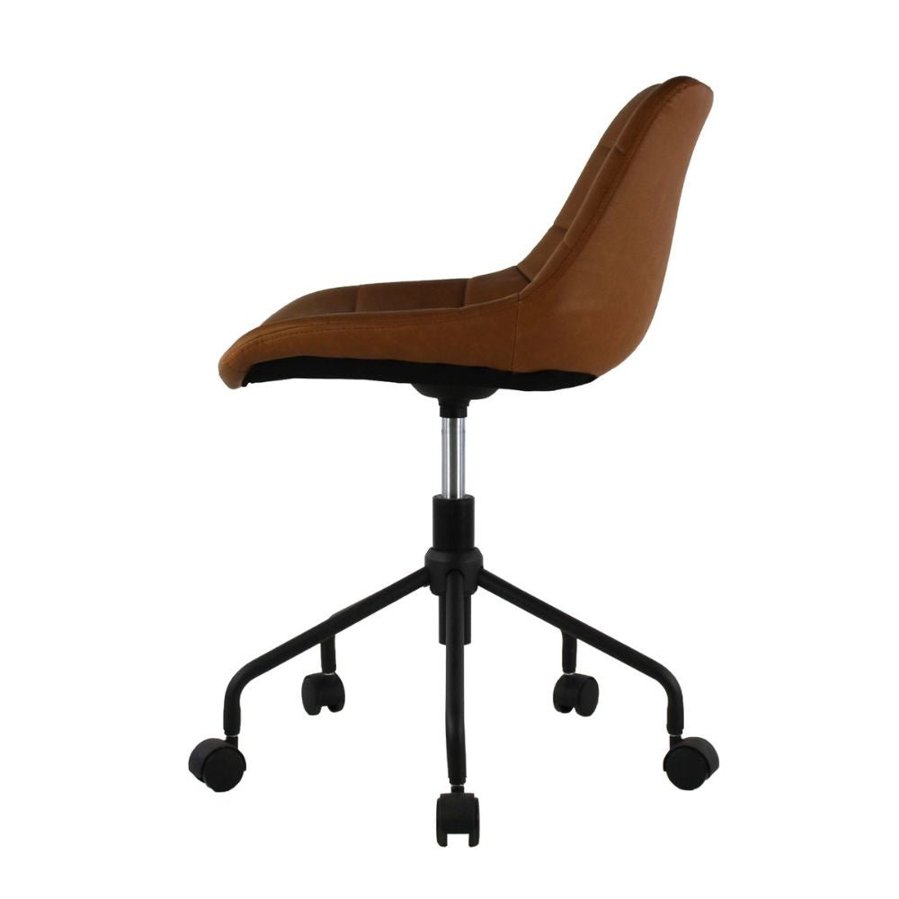 SILLA KINGSTRONG ONTARIO MOB-1102 SILL0362904 | Silla Secretarial Ocasional Uso Oficina Laboral para Escritorio | Base Estrella Rodajas | Patrón Cuadrado Vinil | Interior | Secretarial para Escritorio Oficina Despacho Bufete Agencia para uso Laboral Empresarial Trabajo Ejecutiva