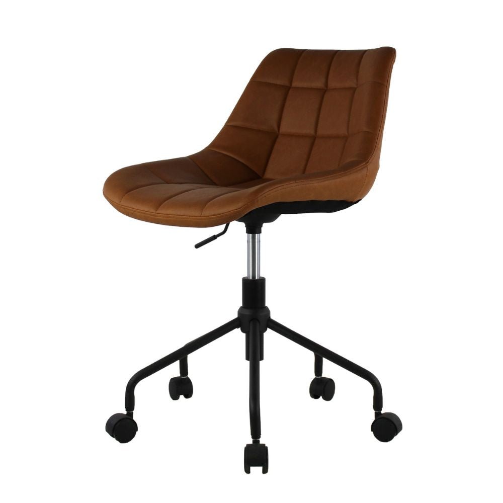 SILLA KINGSTRONG ONTARIO MOB-1102 SILL0362904 | Silla Secretarial Ocasional Uso Oficina Laboral para Escritorio | Base Estrella Rodajas | Patrón Cuadrado Vinil | Interior | Secretarial para Escritorio Oficina Despacho Bufete Agencia para uso Laboral Empresarial Trabajo Ejecutiva