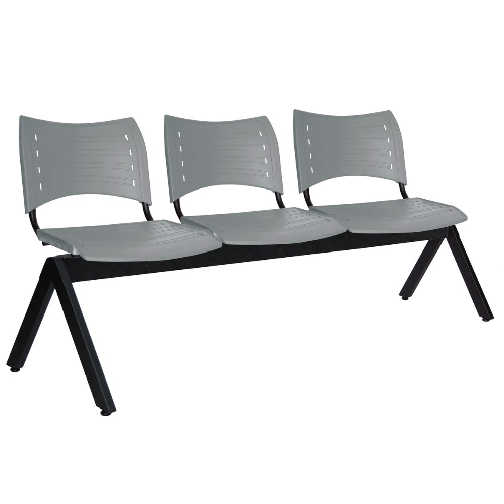 Offiho Banca Innova Ohr-2700-3P Visita Polipropileno Base Acero Uso Interior - OHR-2700-3P - OFFIHO - NOGAL BEAT - Banca