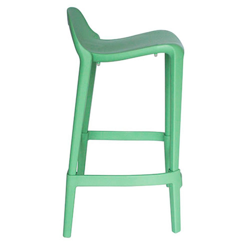 BANCO OFFIHO JOYOUS OHV-82 | Banco Diseño Ergonómico Barra Desayunador | Sin Brazos | Polipropileno | Interior | Resistente Intemperie Rayos UV Ambiente Salino Restaurante Bar Cafetería Colorido s Plástico Terraza