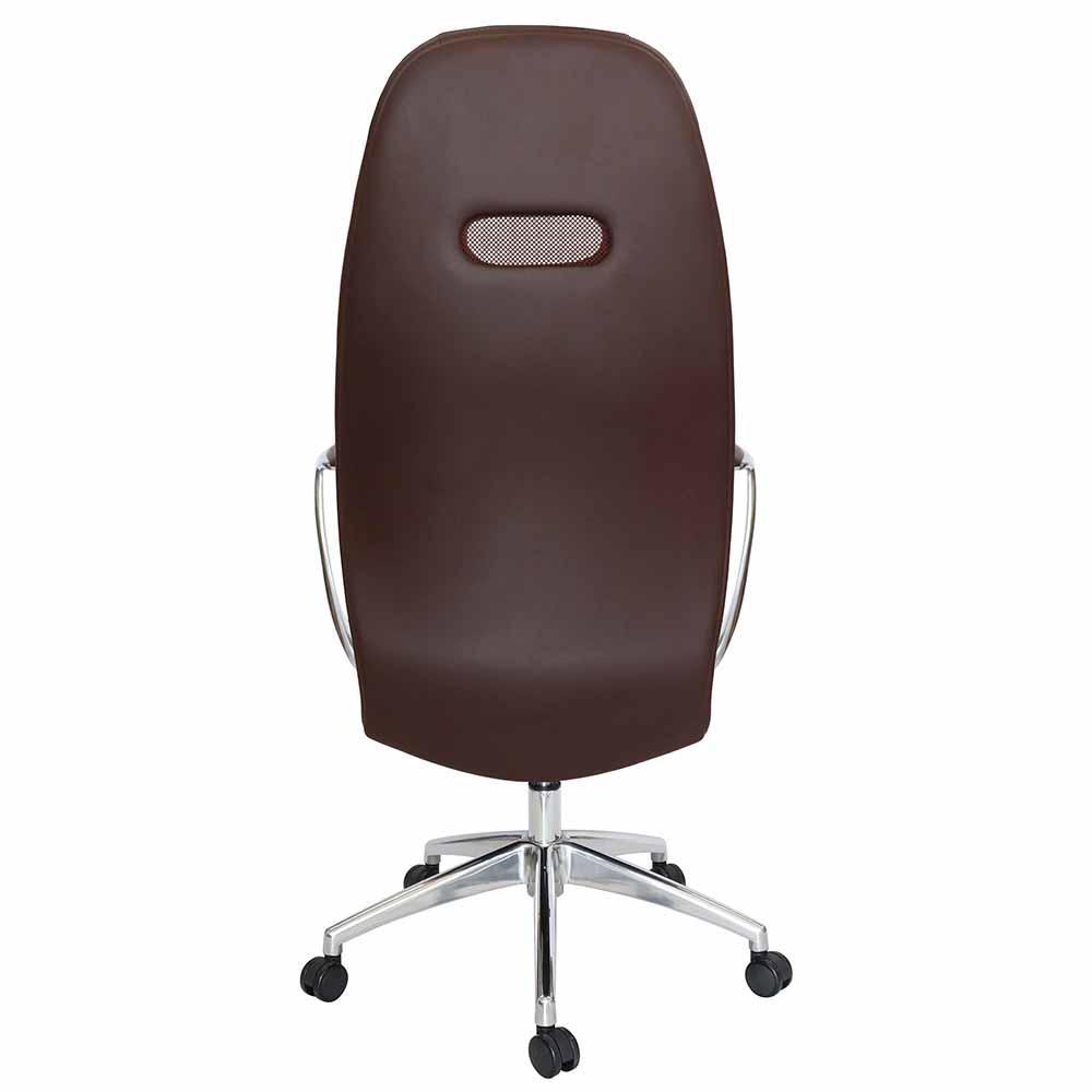 Offiho Silla Alufsen Ohe-405 Oficina Ejecutiva Respaldo Alto Base Estrella - OHE-405 - OFFIHO - NOGAL BEAT - Silla para oficina