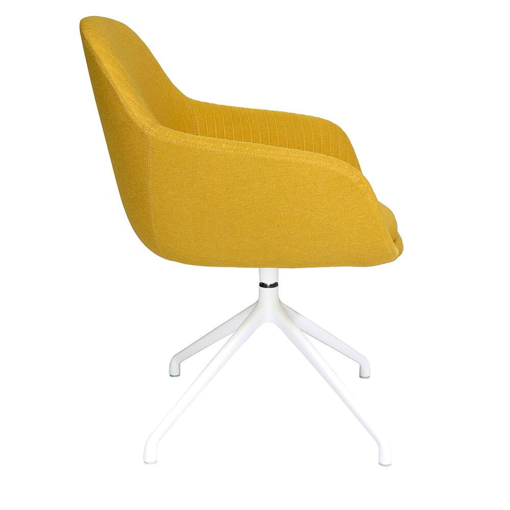 Offiho Silla Fabrizia Ohv-128 Ocasional Madera Hule Espuma Poliuterano Base 4 Puntas Uso Interior - OHV-128 - OFFIHO - NOGAL BEAT - Sillas