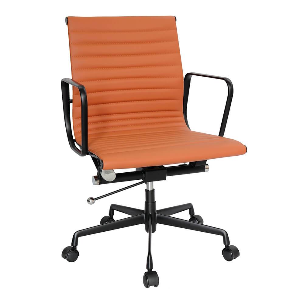 Offiho Silla Goetz Ohe-204 Oficina Tapiz Base Estrella Aluminio Fundido Uso Interior - OHE-204 - OFFIHO - NOGAL BEAT - Silla para oficina