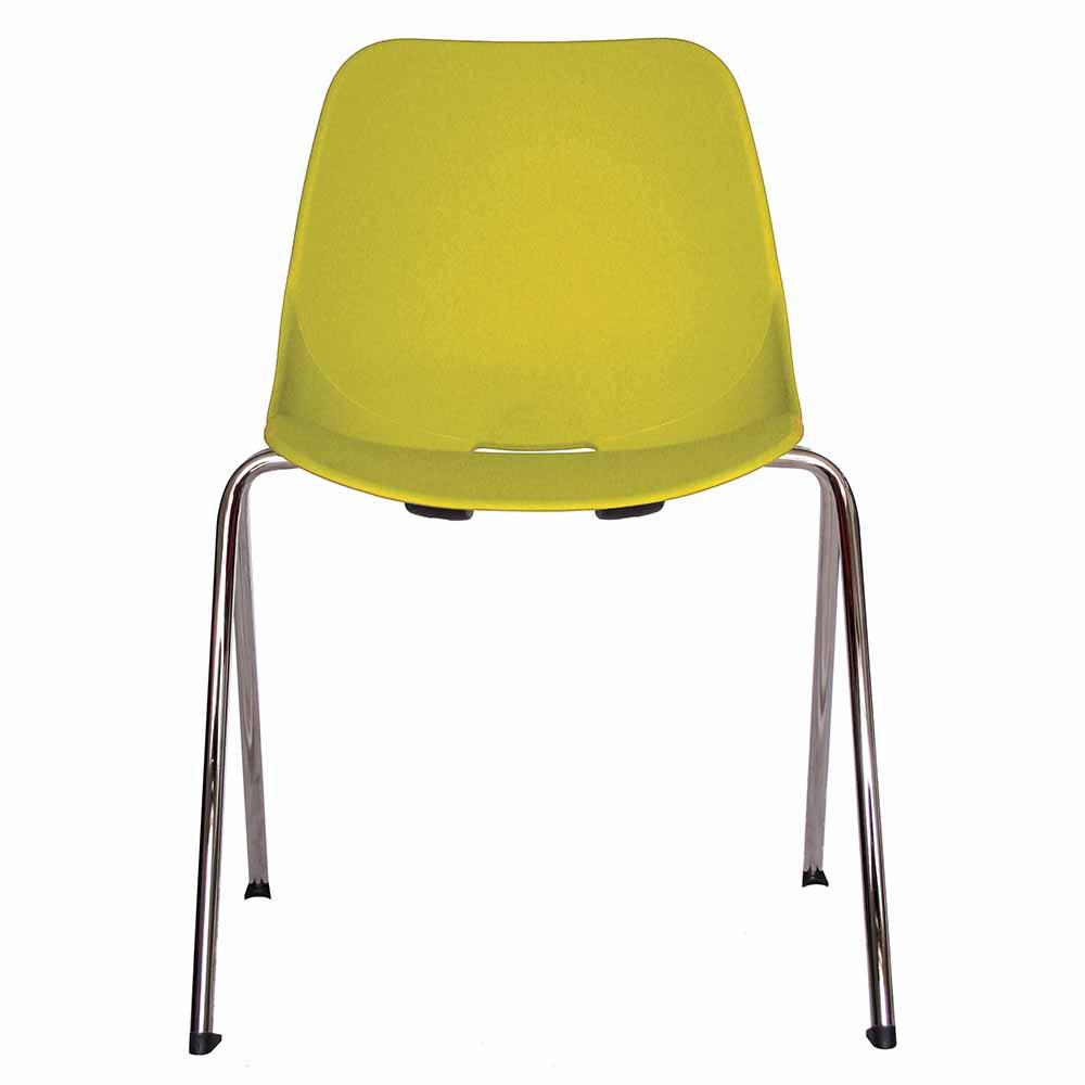 Offiho Silla Quick Ohv-47 Acero Tubular De 3/4" Calibre 16 Asiento Y Respaldo De Una Sola Pieza En Polipropileno - OHV-47 - OFFIHO - NOGAL BEAT - Sillas