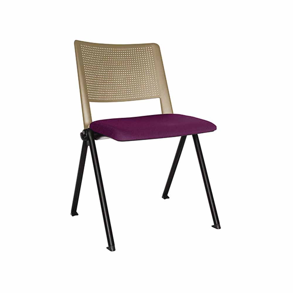 Offiho Silla Revolution Ohv-87 Respaldo Bastidor En Polipropileno Asiento Tapizado Estructura De Acero Tubular De 1" De Diámetro Calibre 16 - OHV-87 - OFFIHO - NOGAL BEAT - Sillas