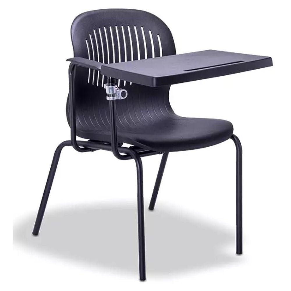 PUPITRE REQUIEZ BUTACA UNIVERSITARIA DE LUJO RE - 981 | Pupitre Diseño Ergonómico Espacios Capacitacion | con Paleta | Negro | Polipropileno | Interior - RE - 981 - Requiez - NOGAL BEAT -