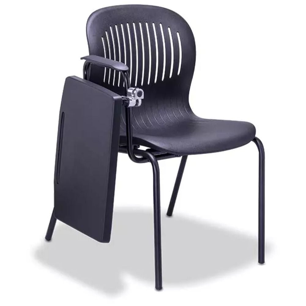 PUPITRE REQUIEZ BUTACA UNIVERSITARIA DE LUJO RE - 981 | Pupitre Diseño Ergonómico Espacios Capacitacion | con Paleta | Negro | Polipropileno | Interior - RE - 981 - Requiez - NOGAL BEAT -