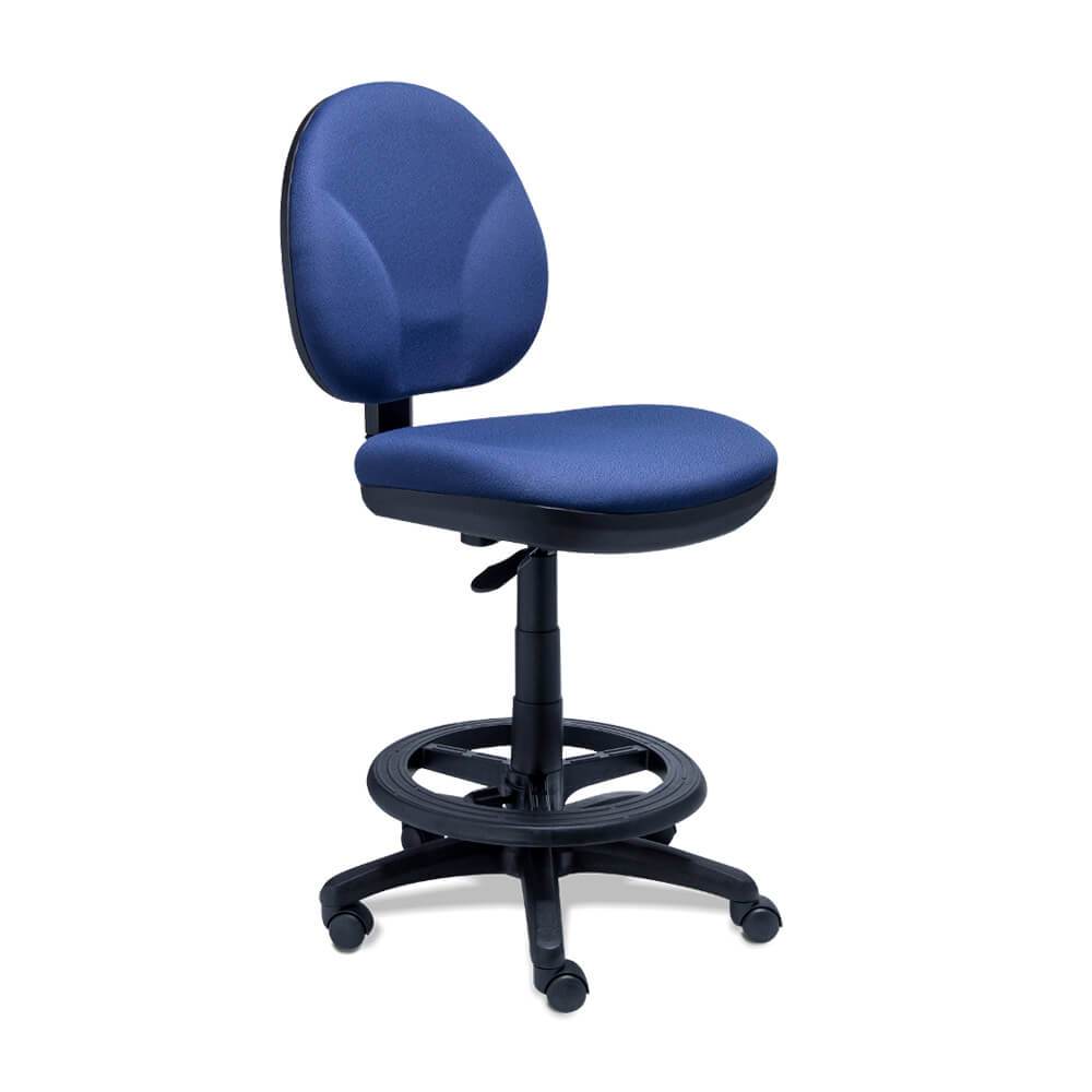 Requiez Silla Trabajo Version Banco Alto Descansa Pies RS-500/45 Base Estrella Nylon - RS-500/45 - REQUIEZ - NOGAL BEAT - Silla para oficina