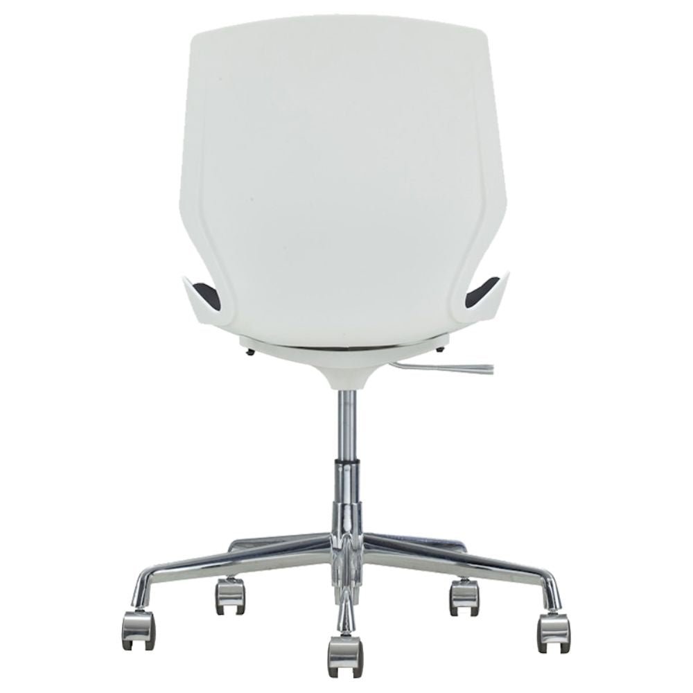 SILL NOGAL BEAT ALBAR AB - 300 | Silla Operativa | Asiento Respaldo Polipropileno | Asiento Tapizado | Altura Ajustable | Pistón Secretarial | Base Rodajas Aluminio | Interior - AB - 300 - ALBAR - NOGAL BEAT - Sillas de oficina