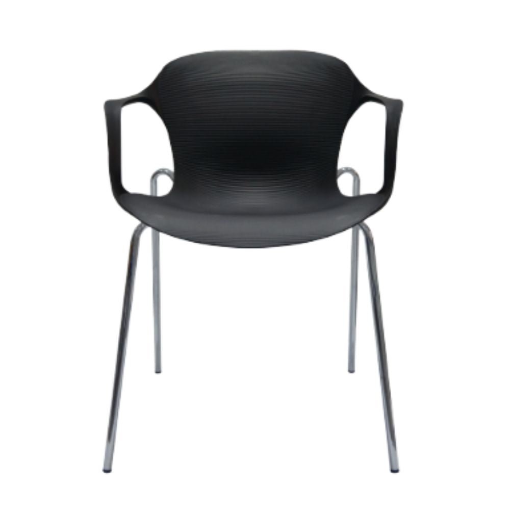 Silla Comercial Para Bistro - GERSA E - 33001 - Varios Colores - Asiento y Respaldo En Polipropileno - E - 33004 - GERSA - NOGAL BEAT - Sillas