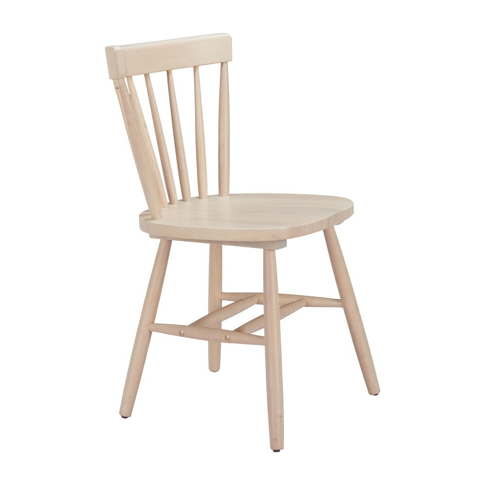 Silla Comercial para Desayunador - ZUO TYCE - Natural - Asiento y Estructura en Madera de Hule Decapada - 110525 - Zuo - NOGAL BEAT - Silla Comercial Interior