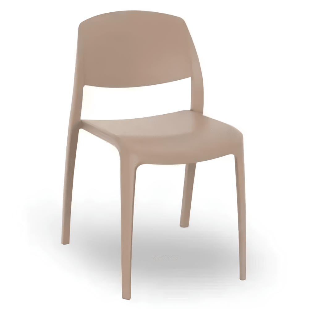 Silla Comercial para Terraza Protección UV - RESOL SMART - Varios Colores - Asiento y Respaldo en Polipropileno - 5366 - Resol - NOGAL BEAT - Sillas