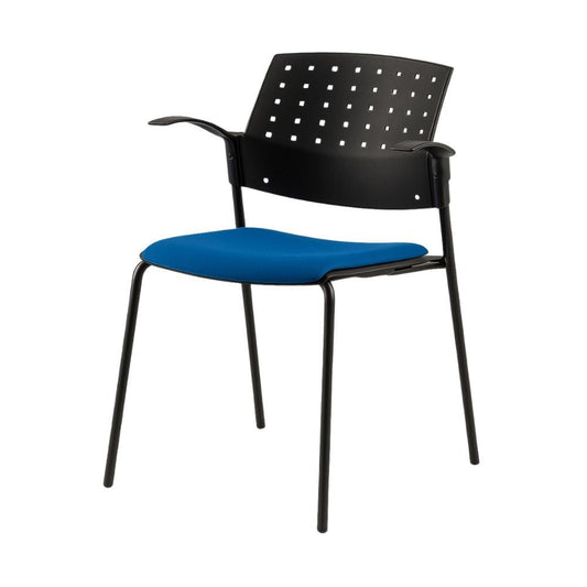Silla de Oficina para Recepción Asiento Tapizado - LABENZE ARETA 06 - 00203 - Varios Colores - Patas Tubular Negro - 106 - 00203 - Labenze - NOGAL BEAT - Sillas de Oficina