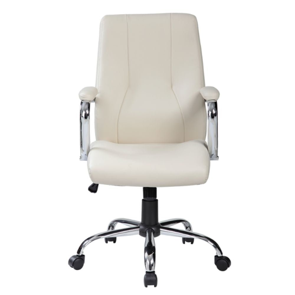 Silla De Oficina Secretarial - ALBAR E - 510 - Varios Colores - Asiento y Respaldo Tapizado - E - 510.1 - ALBAR - NOGAL BEAT - Sillas de oficina