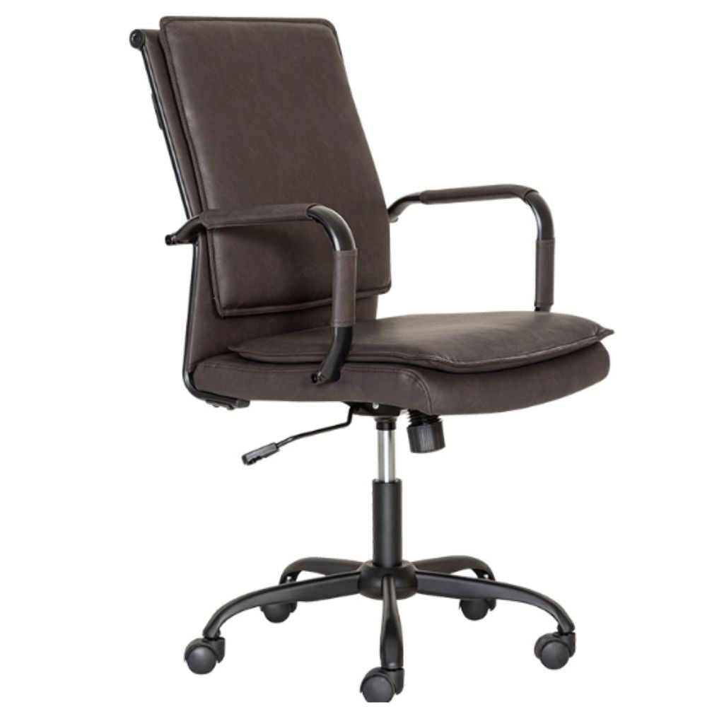 Silla De Oficina Secretarial Ergonómica - ALBAR GA - 005 - Varios Colores - Asiento Y Respaldo Tapizado - GA - 005 - ALBAR - NOGAL BEAT - Sillas de oficina