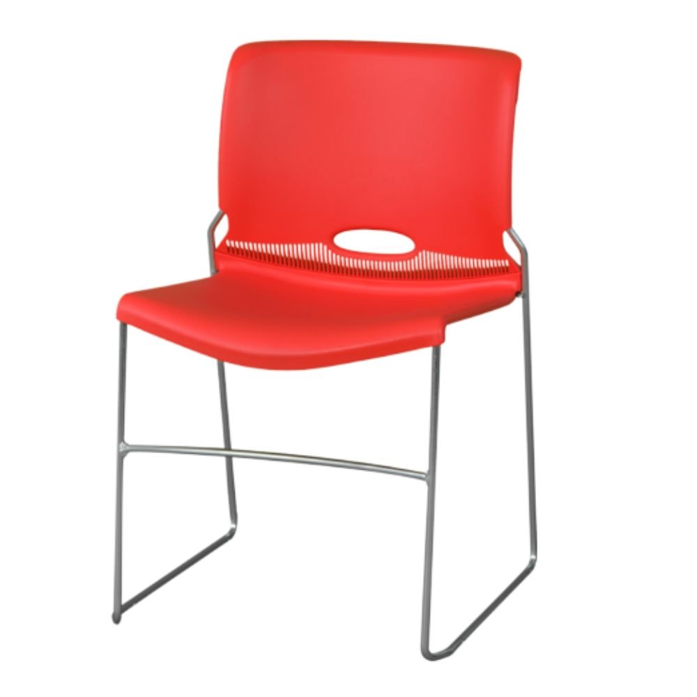 Silla de Oficina Visita - OFIK 40 OLSON 4041 - Negro - Asiento y Respaldo en Polímero - 42 - OFIK - NOGAL BEAT - Sillas de Oficina