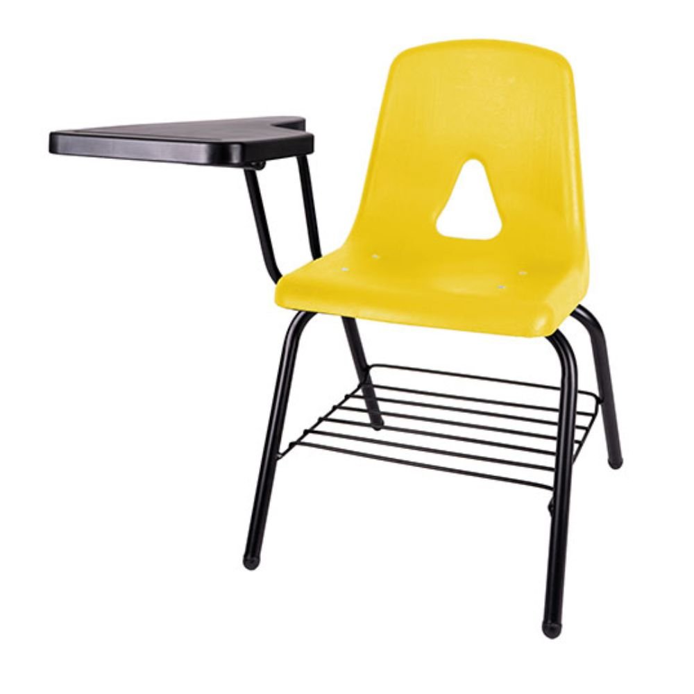 Silla Ergonómica para Aula de Capacitación Paleta Lateral - OFFIHO APRENDISTA OHP - 2502 - Varios Colores - Asiento y Respaldo en Polipropileno - OHP - 2502 - OFFIHO - NOGAL BEAT - Sillas de Capacitación