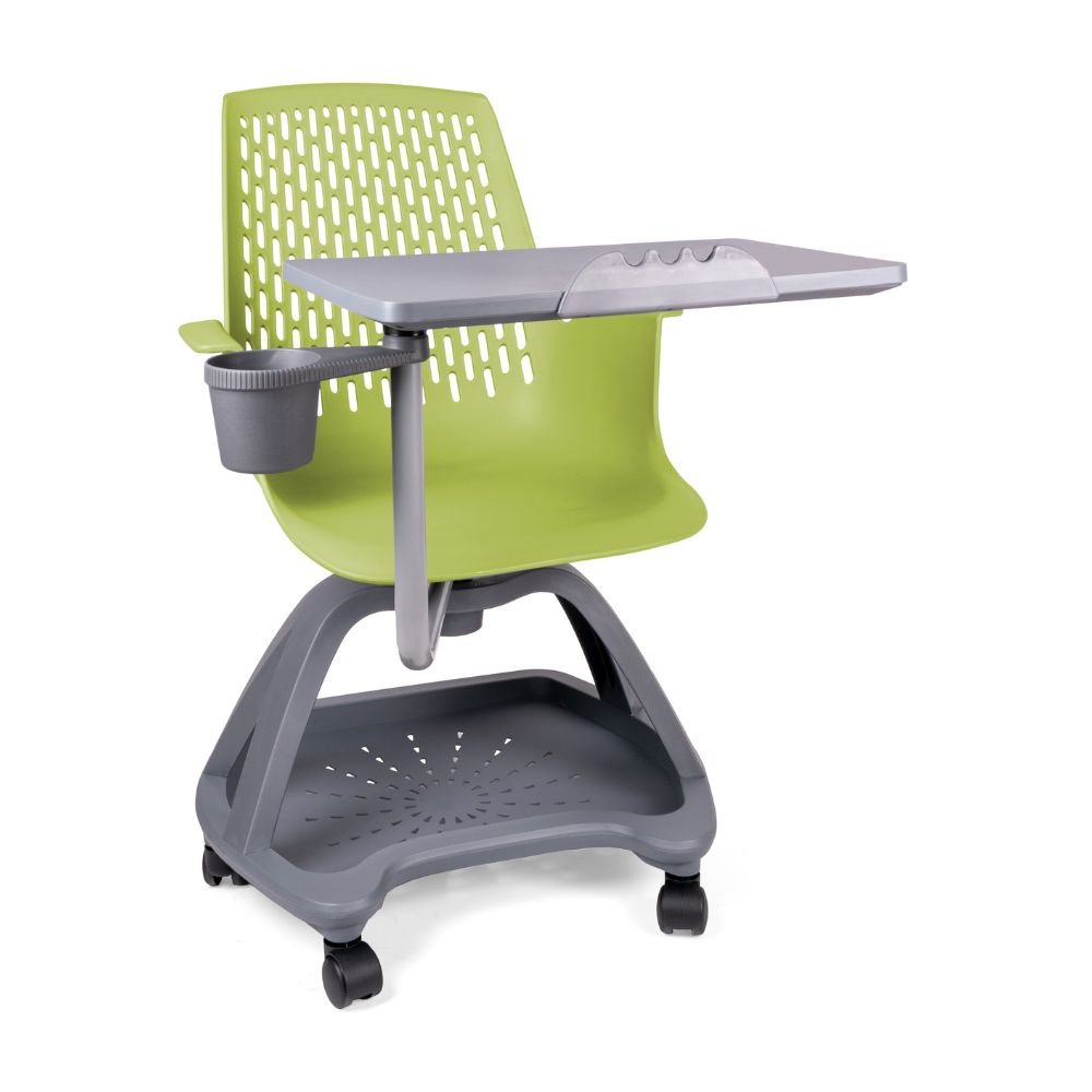 SILLA ESCOLAR OFFIHO BLOW OHP-2100 | Silla Escolar | Rodajas | Base Giratoria | Varios Colores | Polipropileno | Interior - OHP-2100 - OFFIHO - NOGAL BEAT - Sillas