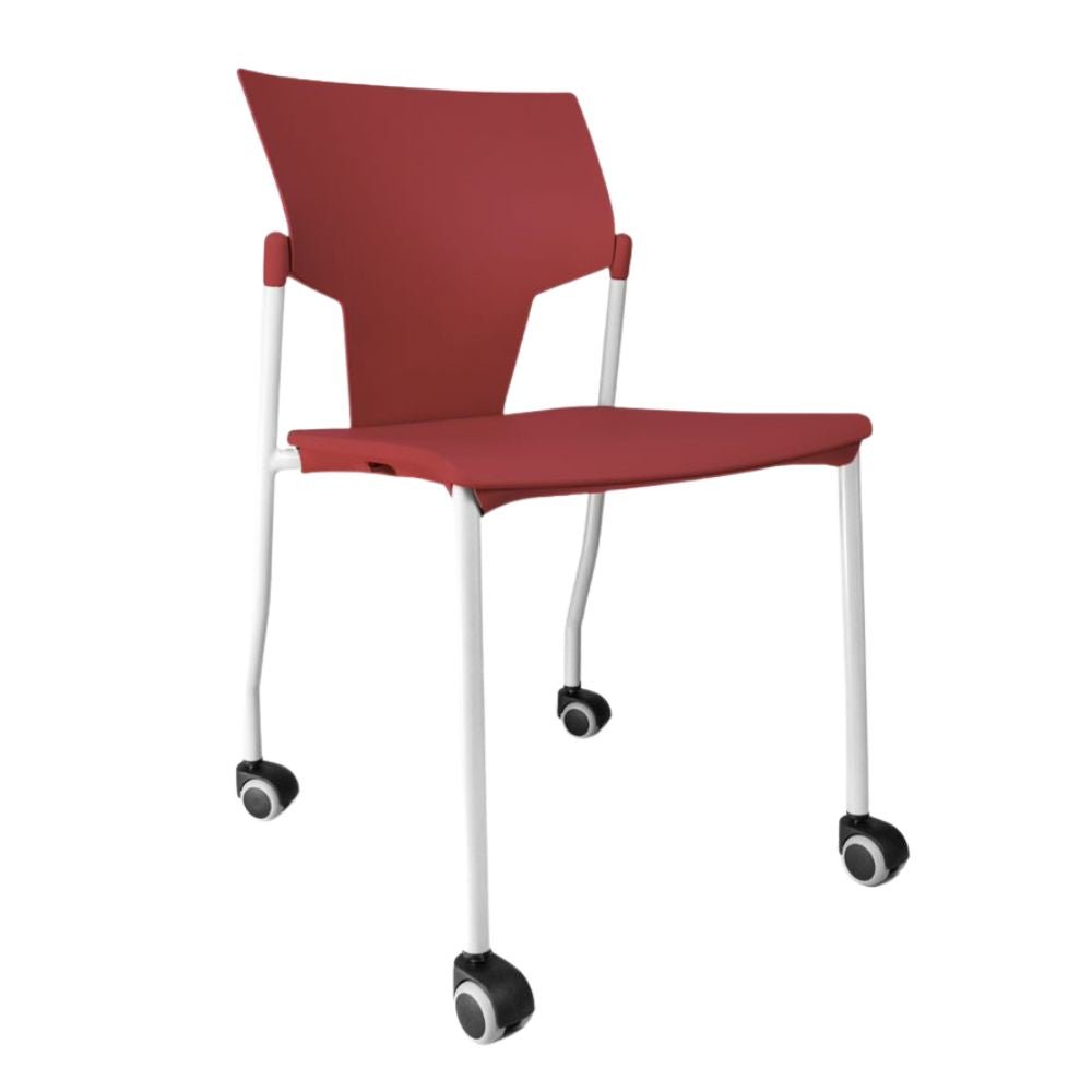 SILLA INFINITI AKTIVA CON RODAJAS | Silla con Rodajas para Sala Juntas Consutorio | Polipropileno | Interior - 102-06100-BDX - Infiniti - NOGAL BEAT - Sillas