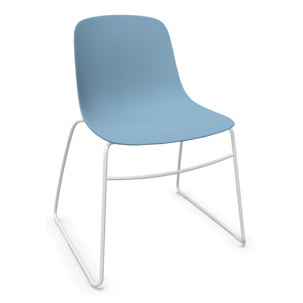 SILLA INFINITI PURE LOOP MONO | Silla | Trineo | Varios Colores | Carcasa Polipropileno | Interior Exterior - 110-5930S-AZL - Infiniti - NOGAL BEAT - Sillas