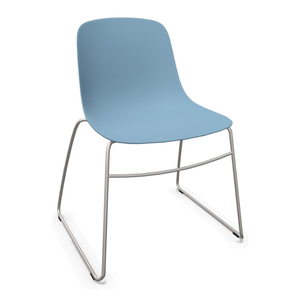 SILLA INFINITI PURE LOOP MONO | Silla | Trineo | Varios Colores | Carcasa Polipropileno | Interior Exterior - 110-5920S-AZL - Infiniti - NOGAL BEAT - Sillas