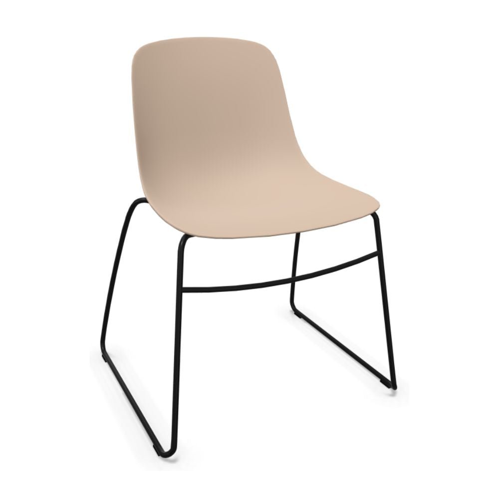 SILLA INFINITI PURE LOOP MONO | Silla | Trineo | Varios Colores | Carcasa Polipropileno | Interior Exterior - 110-5900S-SND - Infiniti - NOGAL BEAT - Sillas