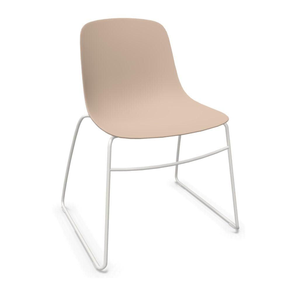 SILLA INFINITI PURE LOOP MONO | Silla | Trineo | Varios Colores | Carcasa Polipropileno | Interior Exterior - 110-5930S-SND - Infiniti - NOGAL BEAT - Sillas