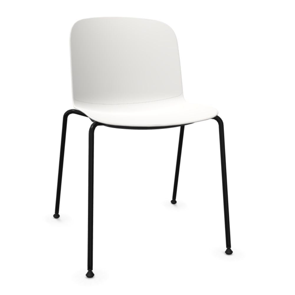 SILLA INFINITI RELIEF | Silla Ocasional | Base 4 Patas Estrella | Varios Colores | Asiento Monocarcasa Polipropileno | Interior - 110 - 62000 - BCO - Infiniti - NOGAL BEAT -