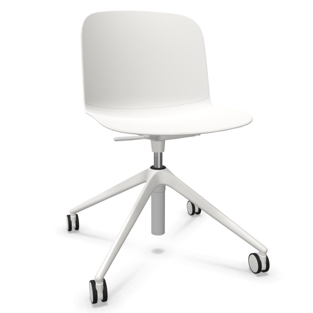 SILLA INFINITI RELIEF | Silla Ocasional | Base 4 Patas Estrella | Varios Colores | Asiento Monocarcasa Polipropileno | Interior - 110 - 6236R - BCO - Infiniti - NOGAL BEAT -