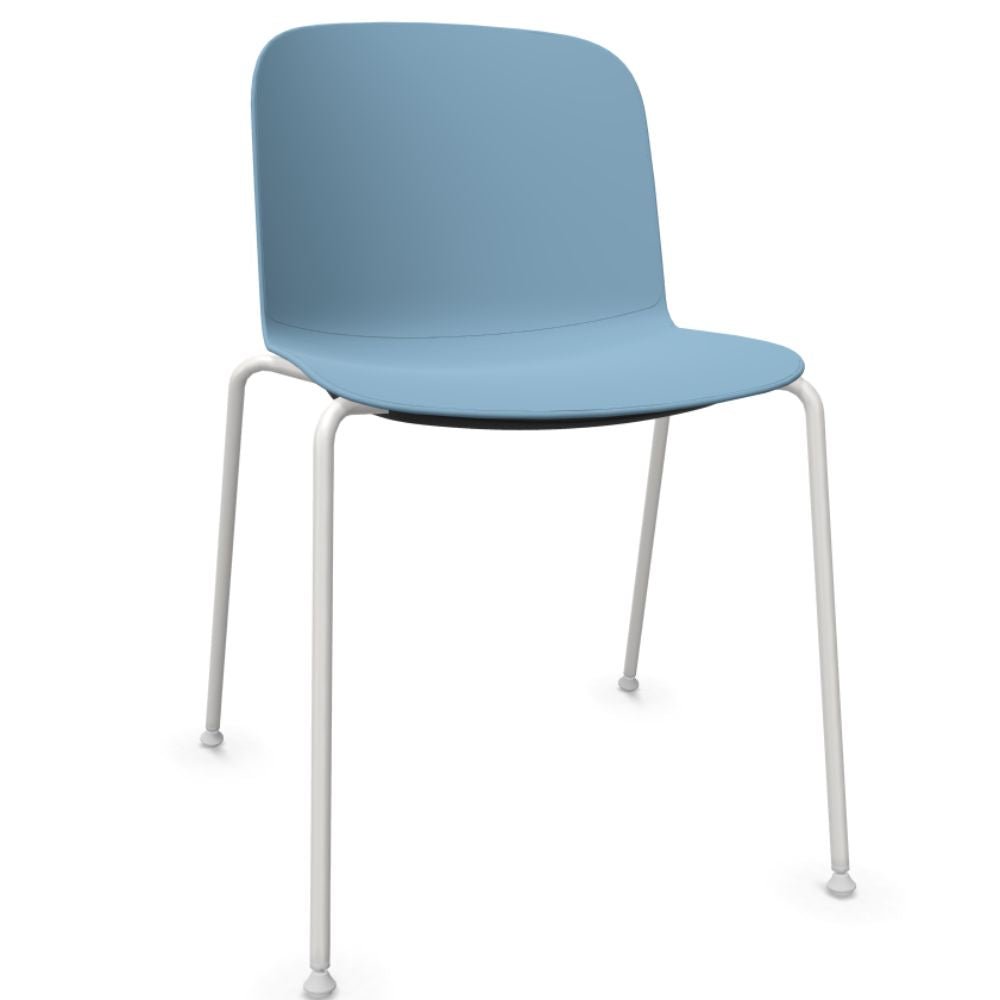 SILLA INFINITI RELIEF | Silla Ocasional | Base 4 Patas Estrella | Varios Colores | Asiento Monocarcasa Polipropileno | Interior - 110 - 62400 - AZL - Infiniti - NOGAL BEAT -