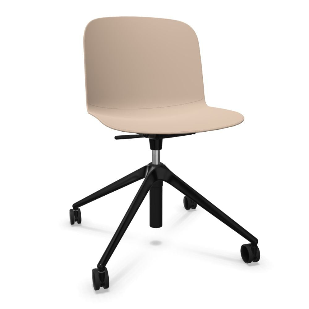 SILLA INFINITI RELIEF | Silla Ocasional | Base 4 Patas Estrella | Varios Colores | Asiento Monocarcasa Polipropileno | Interior - 110 - 6235R - SND - Infiniti - NOGAL BEAT -