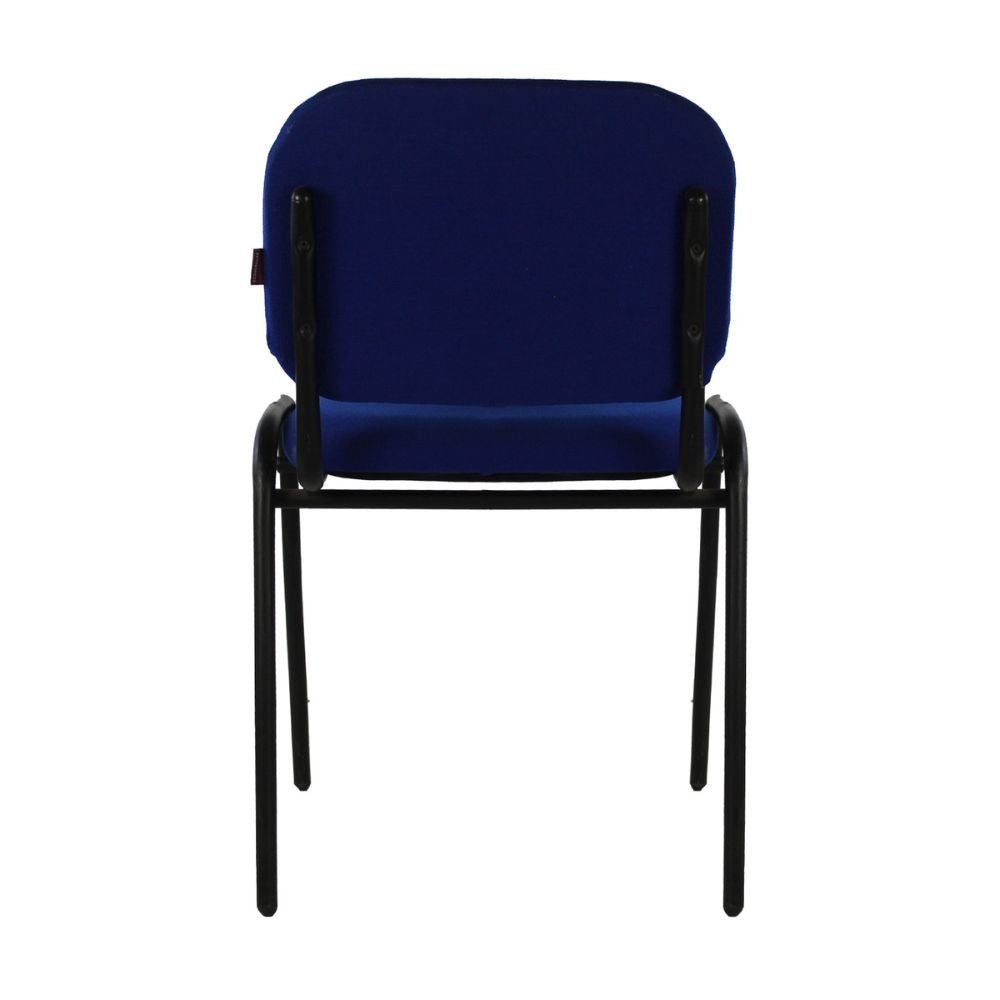 SILLA KINGSTRONG 104Z TELA SILL0540292 | Silla para Visita Oficina Sala de Espera | Base 4 Puntas Metal | Asiento y Respaldo Acojinado | Interior - SILL0540292 - Mundo In - NOGAL BEAT - Sillas