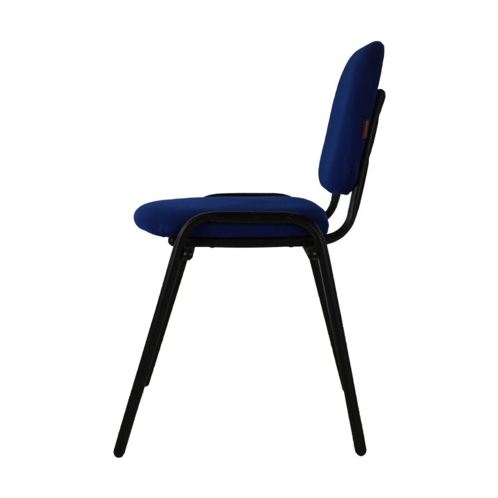 SILLA KINGSTRONG 104Z TELA SILL0540292 | Silla para Visita Oficina Sala de Espera | Base 4 Puntas Metal | Asiento y Respaldo Acojinado | Interior - SILL0540292 - Mundo In - NOGAL BEAT - Sillas